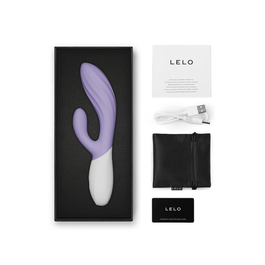 LELO - INA TWIST DOUBLE VIBRATOR RABBIT FOR G-SPOT AND CLITORIS BLUE